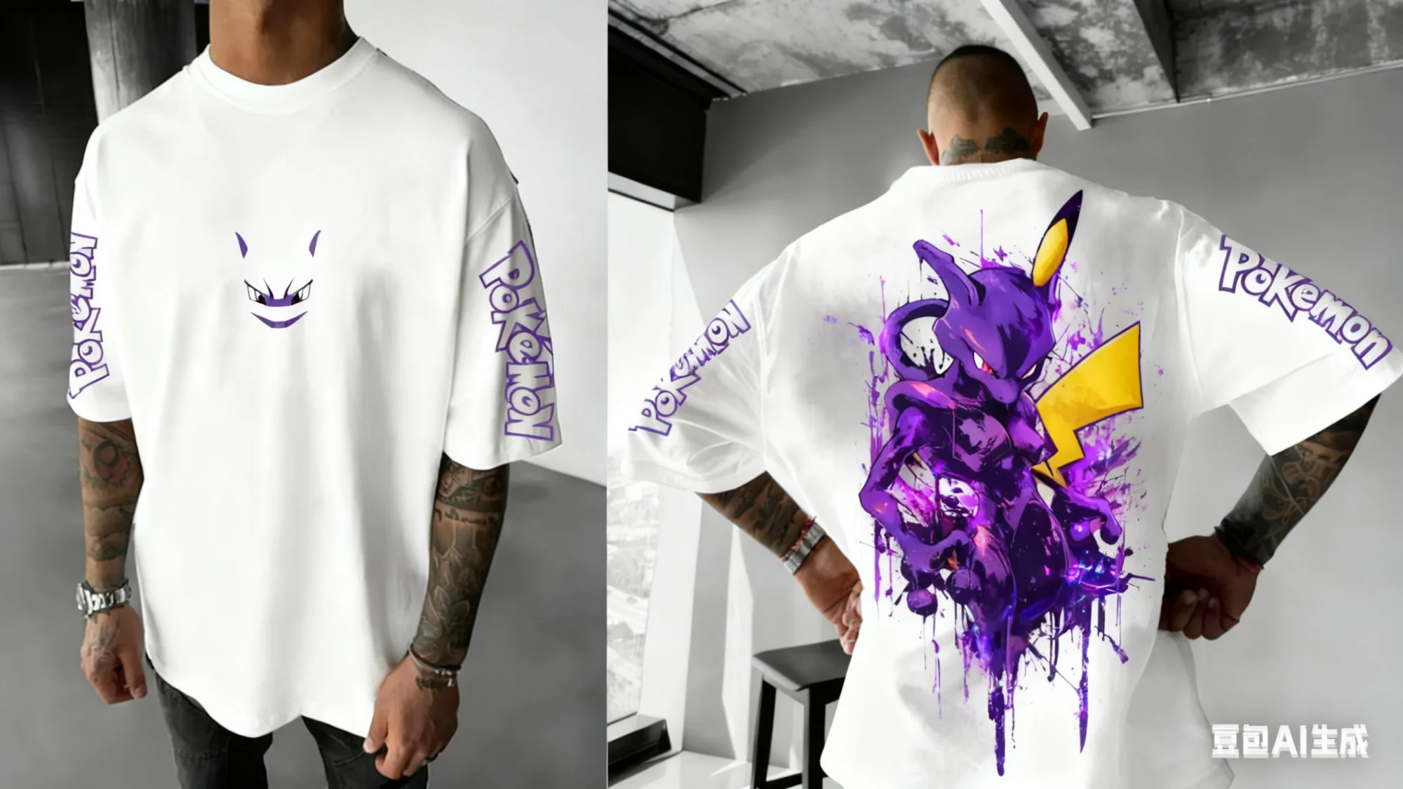 

Футболка с коротким рукавом «Покемон», японская анимация, боковой Umbreon; Летний мужской 3D спортивный топ «Покемон»