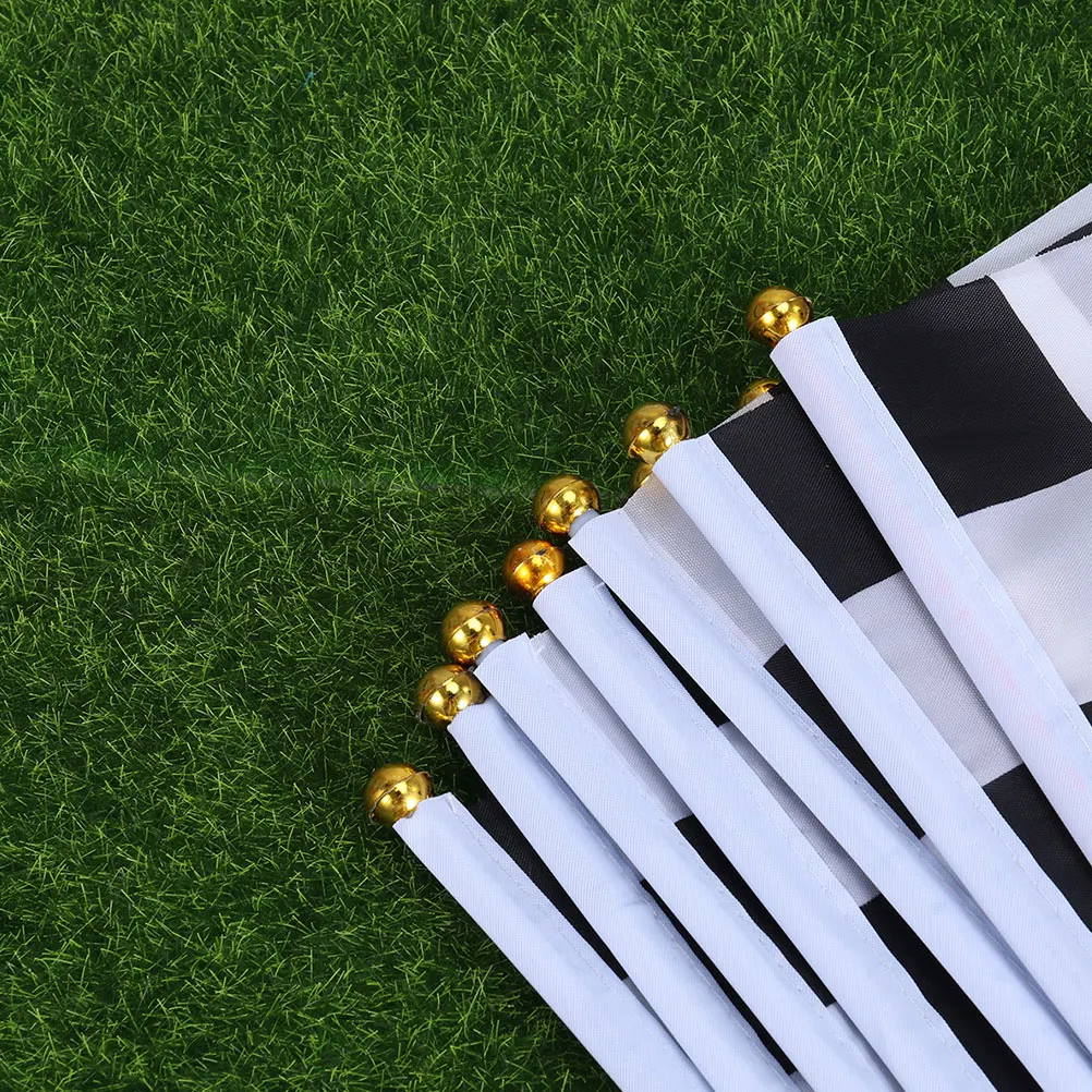 

25Pcs Black and White Checkered Flag Durable Portable for Sports Events and Theme Party Decorations Checkered Flag