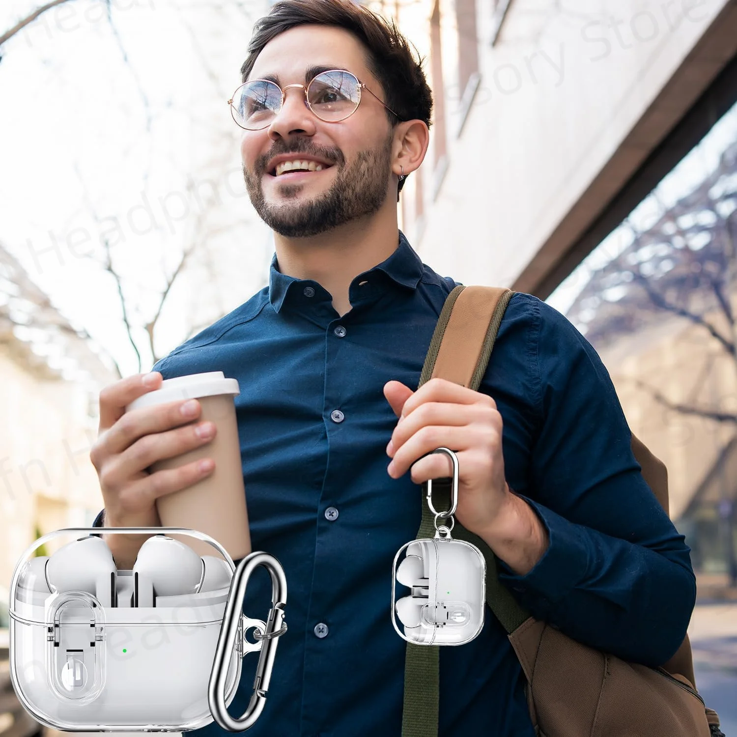 جراب قفل آمن بدروع شفاف ، غطاء سماعة رأس ، PC Fundas ، الوقاية من السقوط ، جديد من sampung ، Buds 3 Pro ، 42