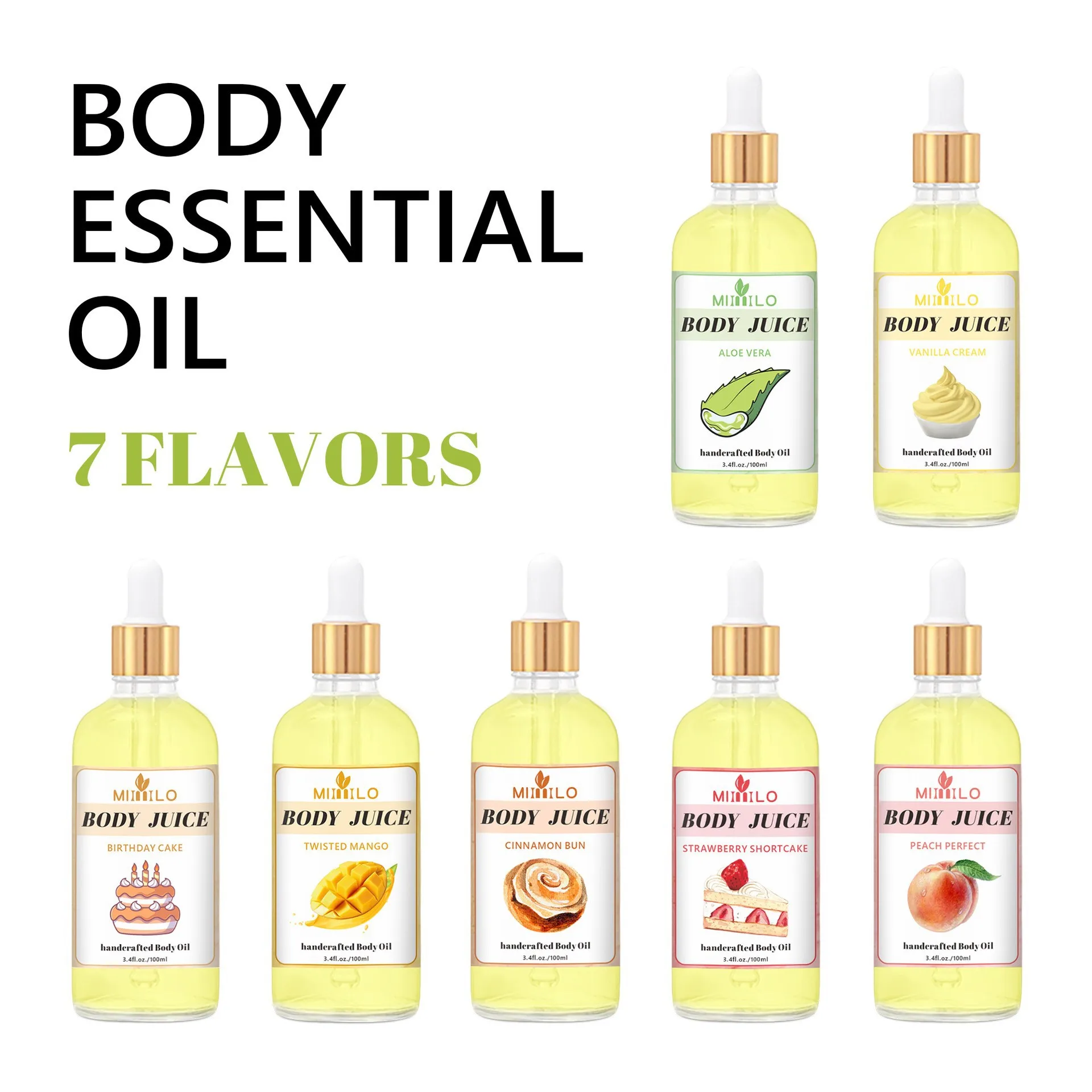 BODY JUICE Body Essential Oil Skin Nourishing Fragrance