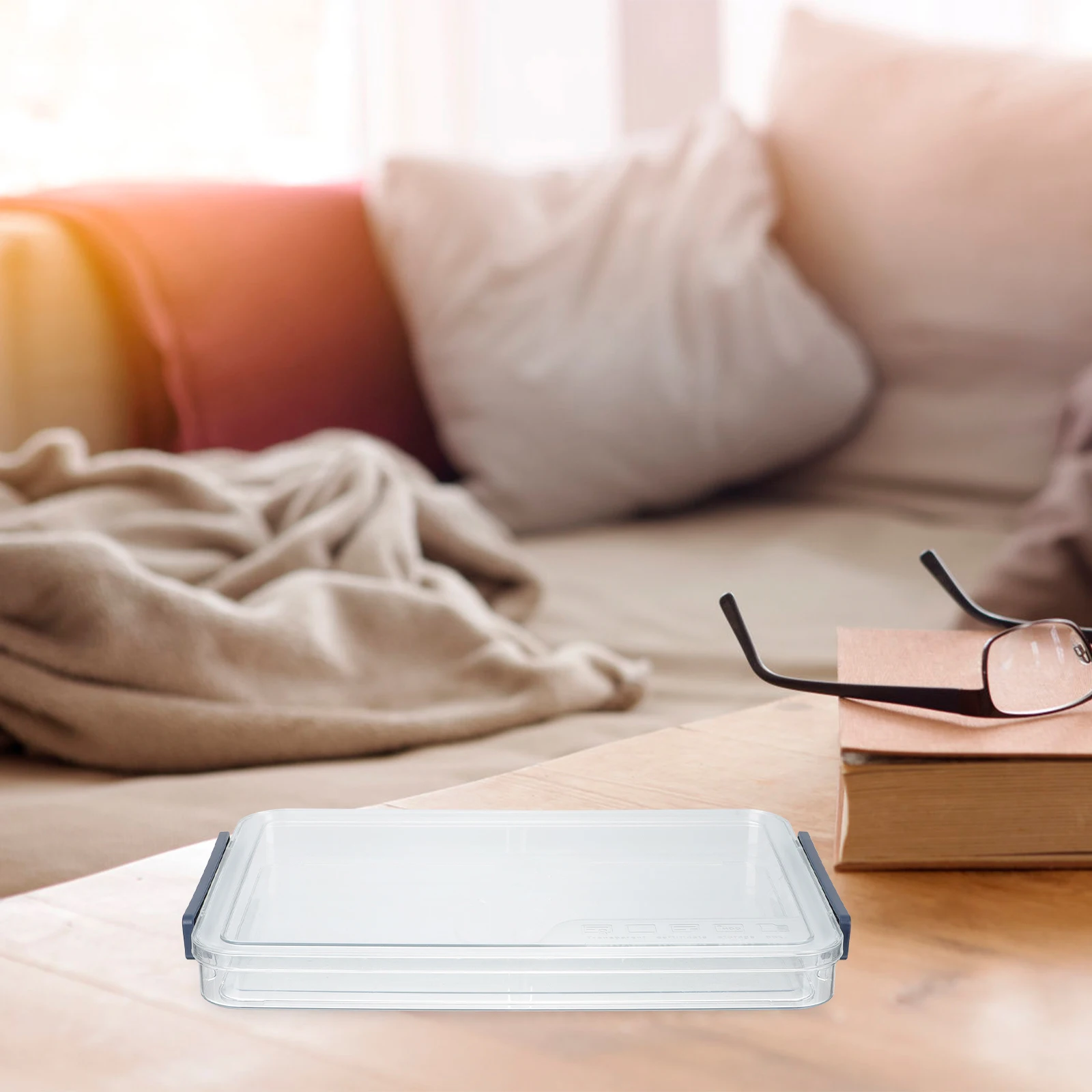 

Household Paper Organizer 3 Layer Desktop File Storage Box Multi-Function Document Case For Office Study Accessories