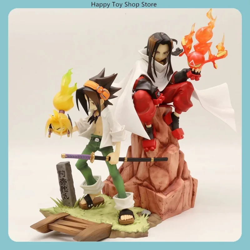18-20cm rey chamán Hao Asakura y Yoh Asakura figura de Anime modelo colección de estatuas decoración de escritorio regalo