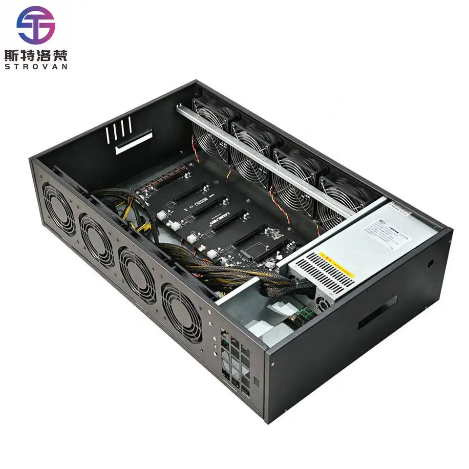 Server Chassis 2ugpu 8 Gpu Folds Silent Server Frame Case Computer Case High Quality Rackmount Machine Custom Server Case