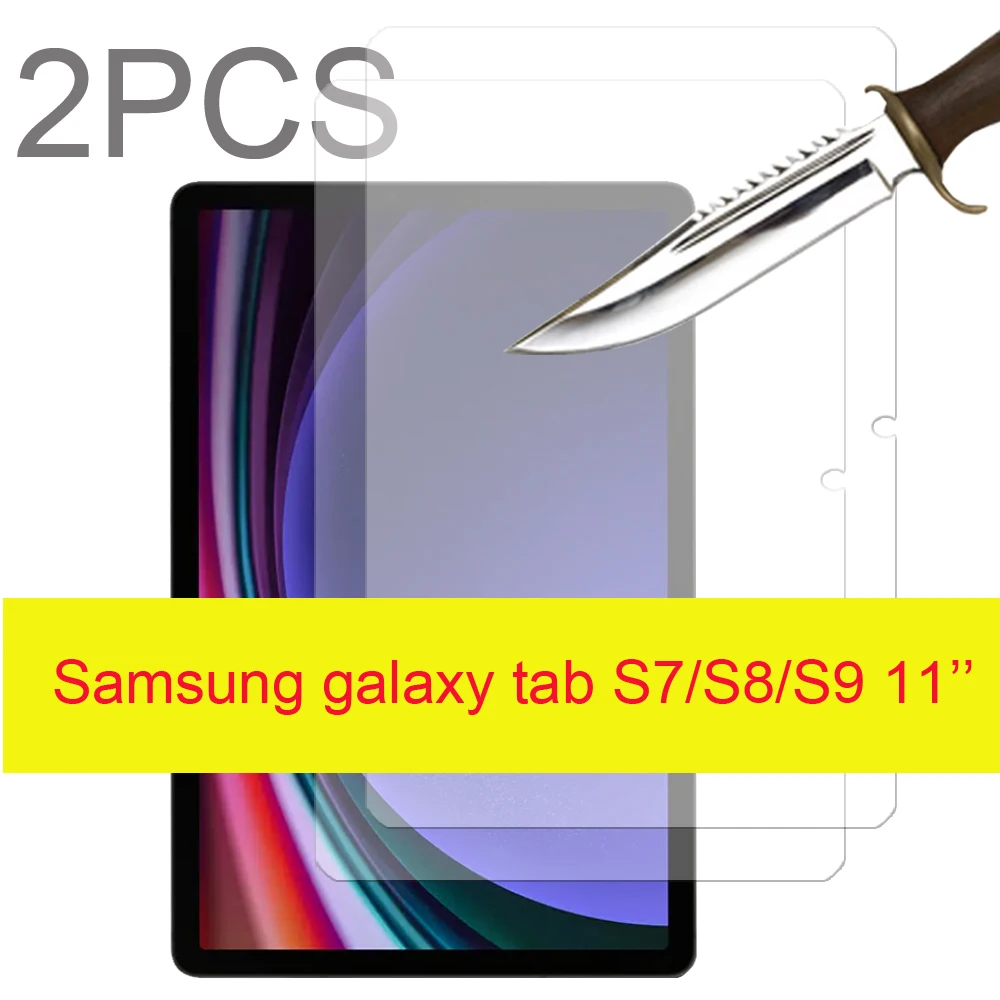 

2PCS Glass For Samsung Galaxy Tab S9 11''SM-X710 SM-X716B Scratch Proof Tempered Glass Screen Protector