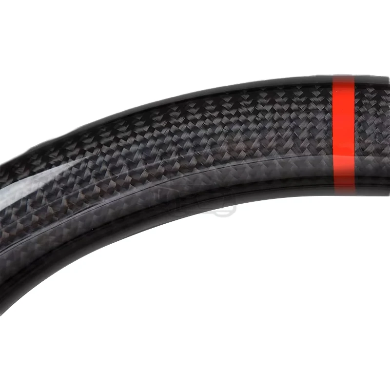 Рулевое колесо из настоящего углеродного волокна для Dodge Challenger/Charger SRT Hellcat 2015-2022, изготовленное на заказ, с ручкой из алькантары на заказ