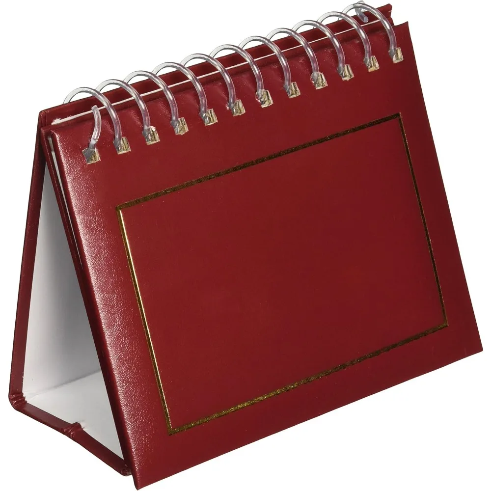 

Photo Albums 50 Pocket Spiral Bound Leatherette Mini Photo Album Easel for 4 by 6-Inch Prints,