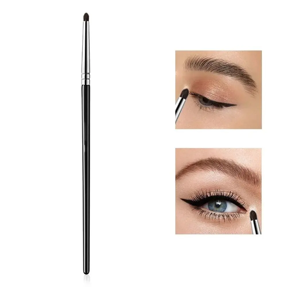 4 pezzi/set pennelli per ombretto ad angolo piccolo dettagli precisi pennelli per trucco per capelli morbidi evidenziatore per palpebre sdraiato baco da seta