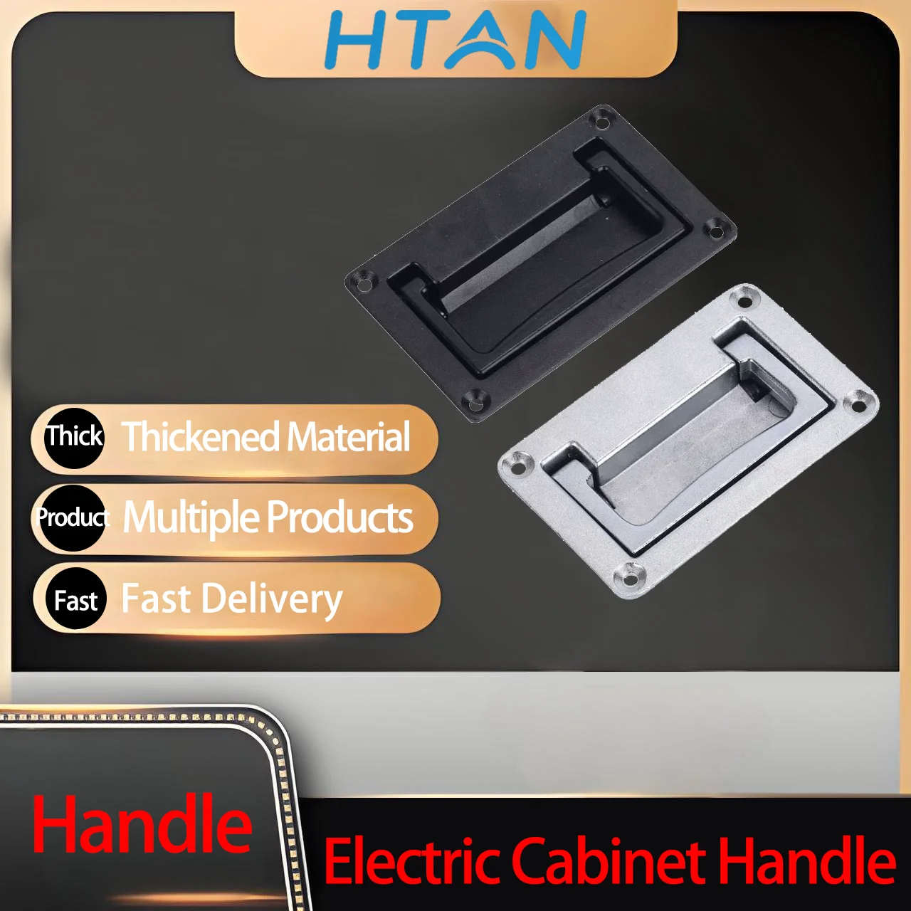 

Zinc Alloy Folding Panel Handle Industrial Machinery Electrical Chassis Cabinet Embedded Concealed Handle