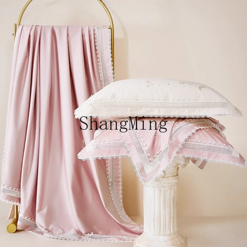 

ZYY household ultra-high-end long-staple cotton fabric, lace satin Class A kit, light luxury and advanced sense