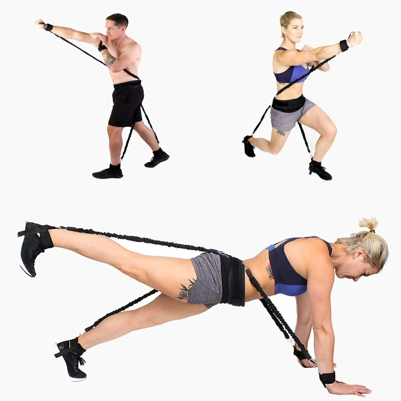 F1FD Stretching Strap Set Training Arm Exercises Boxing Muay Body Building Exercise