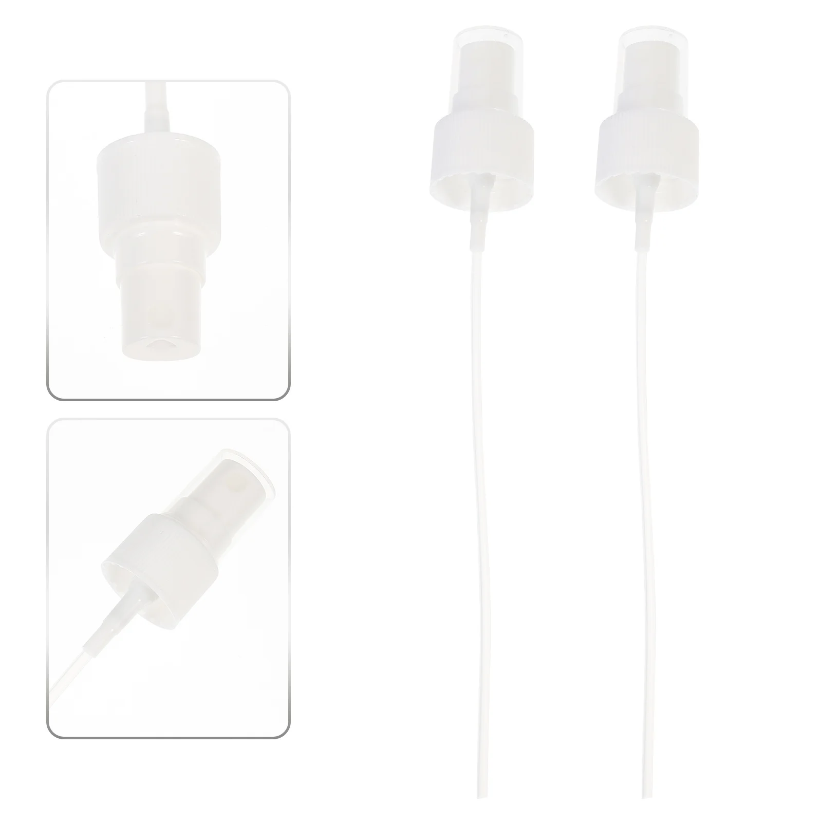 40 個ボトルスプレーノズル交換用プレスタイプファインミストスプレー再利用可能なポンプスプレーヘッドヘア香水用