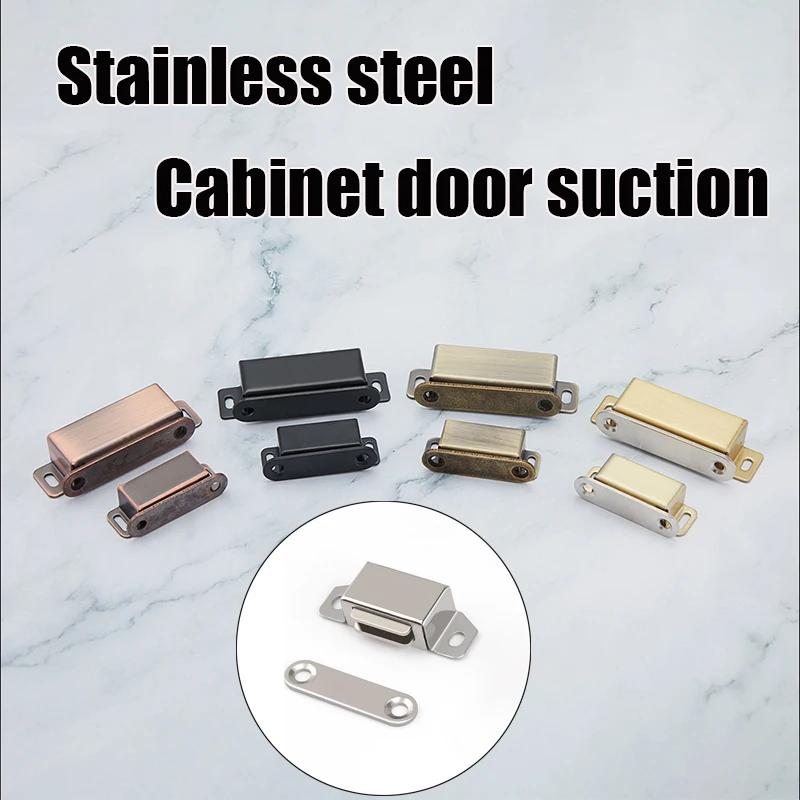 

2/3/4/5 Pack Magnetic Door Catch Stainless Steel Silver Kitchen Cabinet Catches Magnet Latches for Door Cupboard Closures