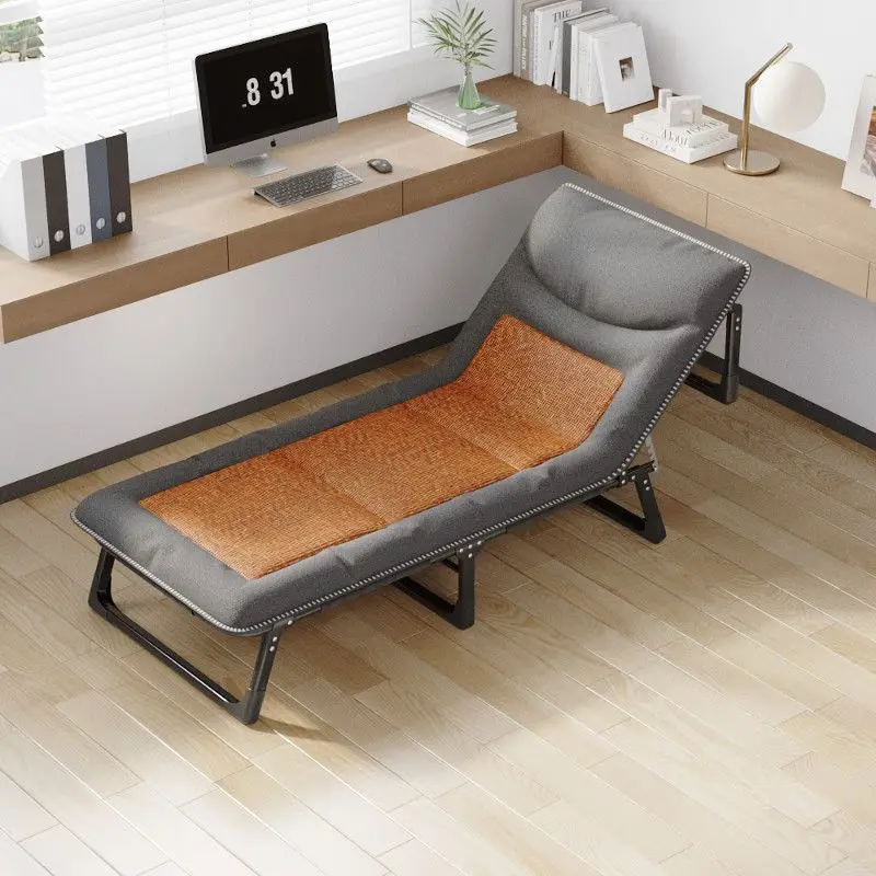 Lunch Break Recliner Folding Bed Office Single Bed Household Adult Artifact Nap Portable Simple Escort Camp
