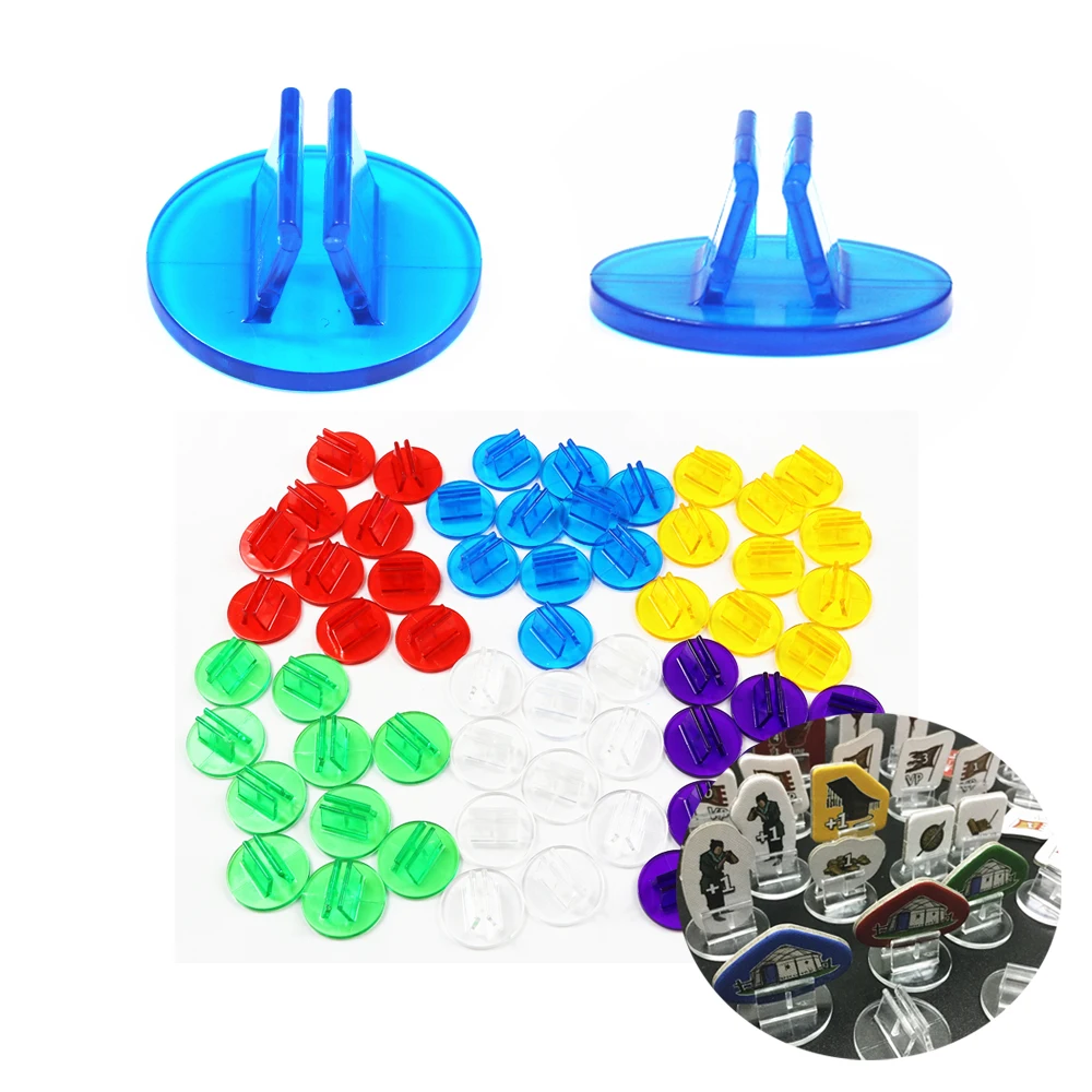 50pcs Plastic Stand for 2mm Paper Card Dice RPG DND Board Game Accessories Components Party Family