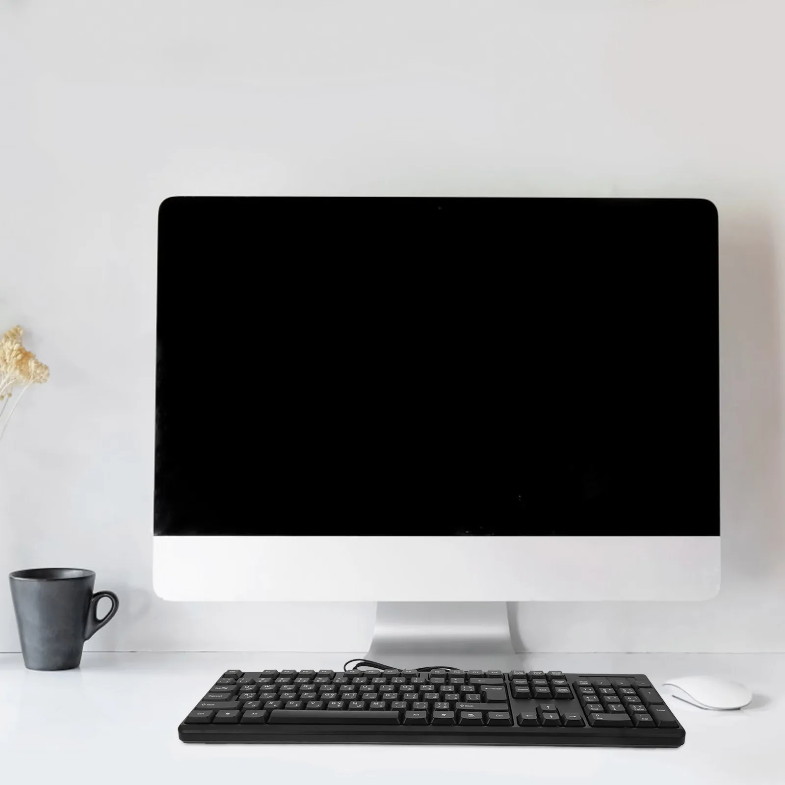 

Powered Full Size With Numeric Keypad Desktop Computer Keyboard For Usb Keyboard Office Gaming With Numeric Keypad