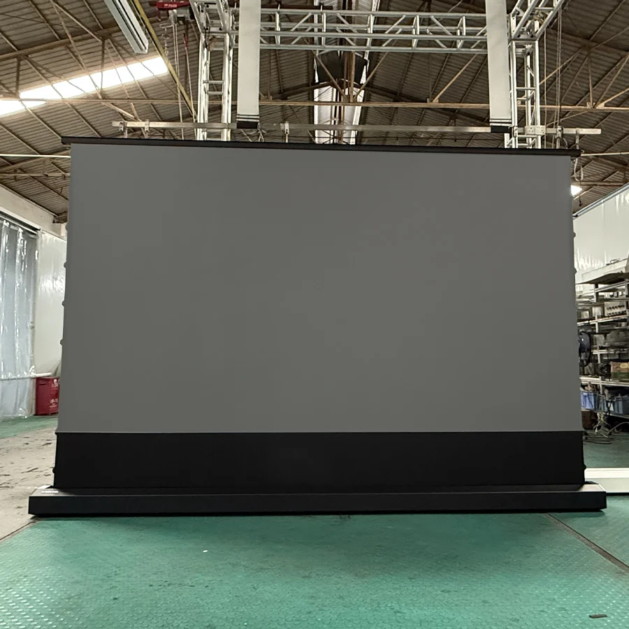 

150 inch Motorized Floor Rising ALR Projector Screen Black Crystal Anti-light Screen for 4K/8K Long Throw Projector Home Theater