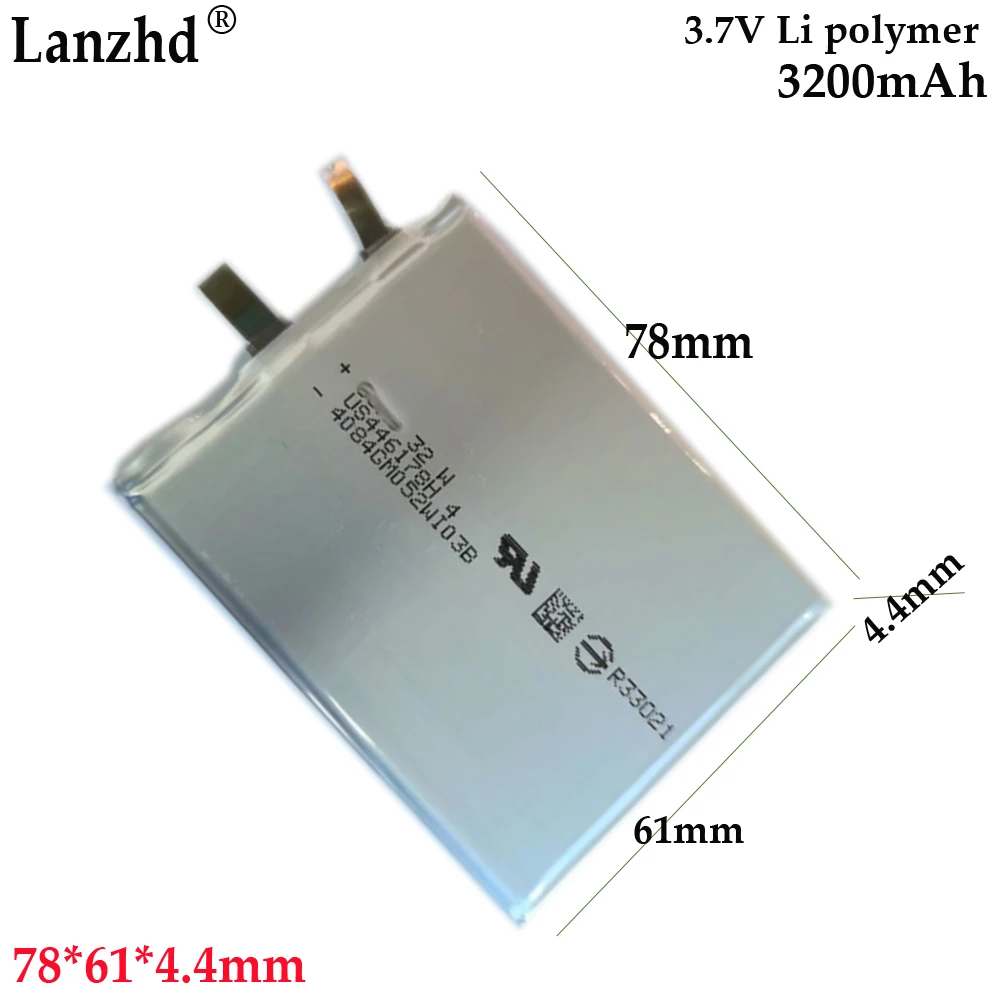 polymer lithium battery 3200mAh high voltage 4.35V For mobile phone built-in fast charging source   portable printer 446178