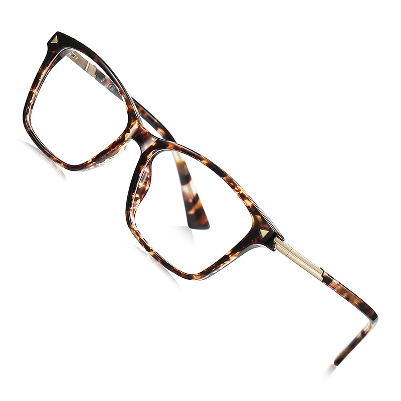 VICKI Ladies' Square Fashion TR90 Glasses, Photochromic, Anti-blue Light, Customizable Prescription Multifocal Glasses LS222
