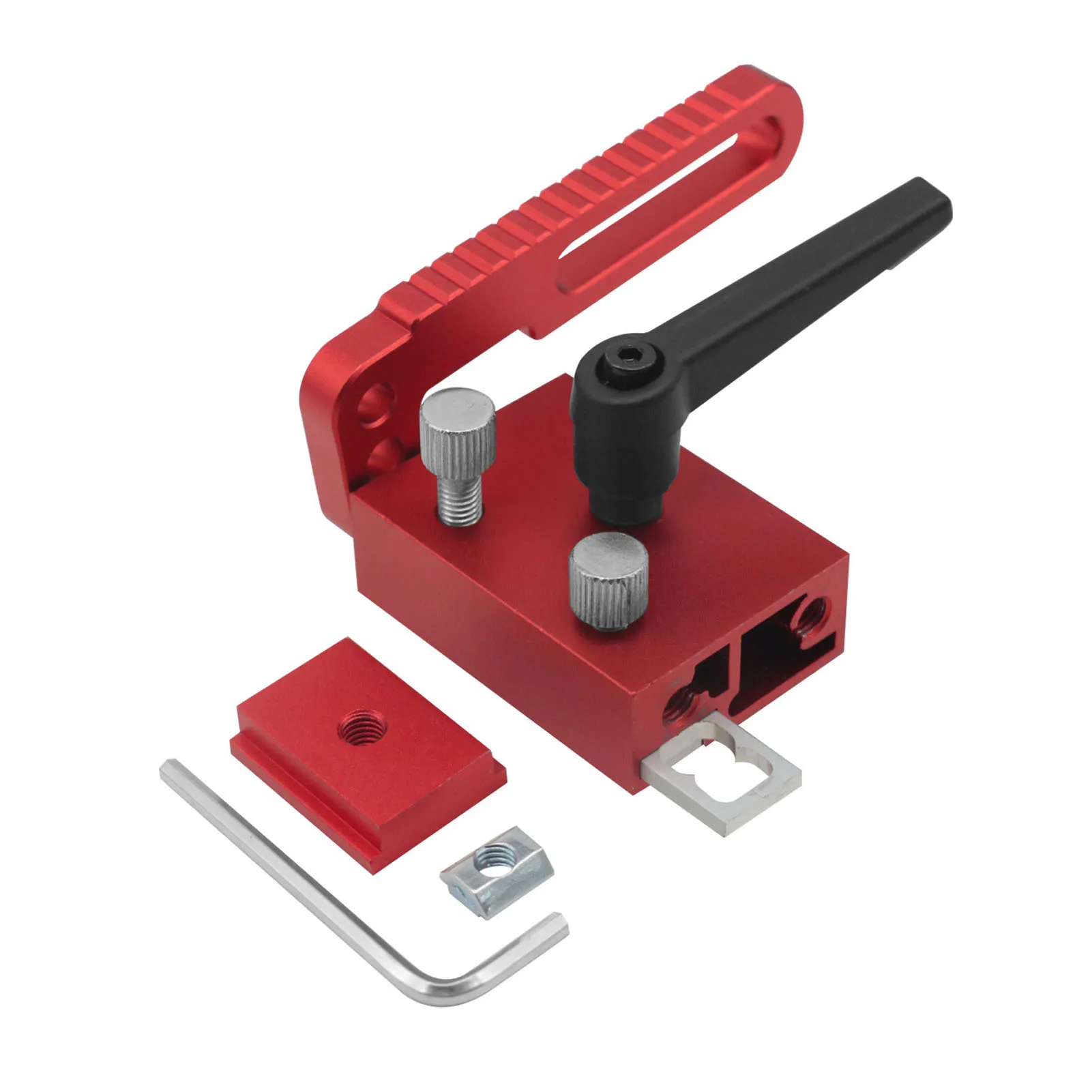 Woodworking Fence Flip Stop Aluminum Alloy Adjustable T Track Limit Stop for Installation Assembly Cutting Fixing