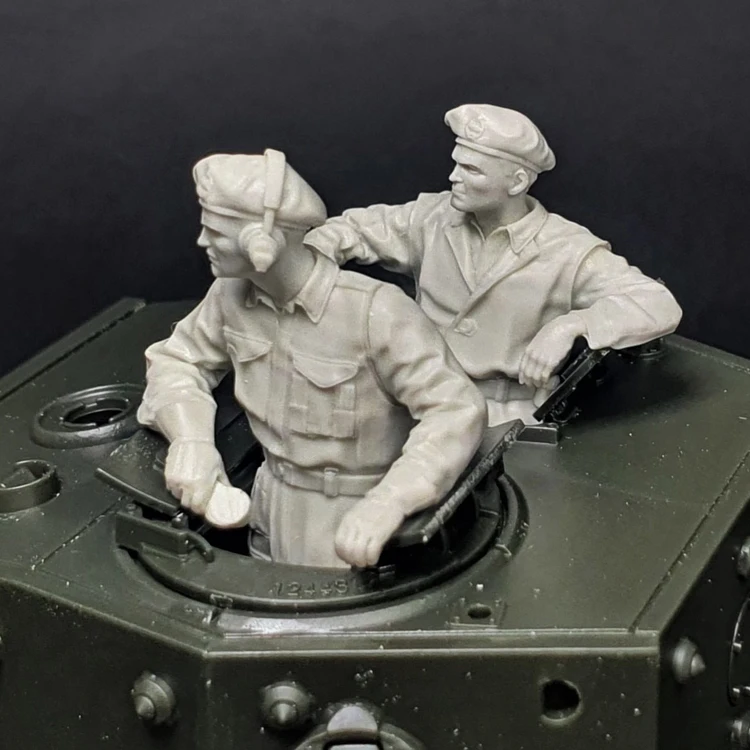 1/35 Harz Modell Figur gk Soldat, britischer Panzer Revolver Set, unmontiert und unbemalt Kit