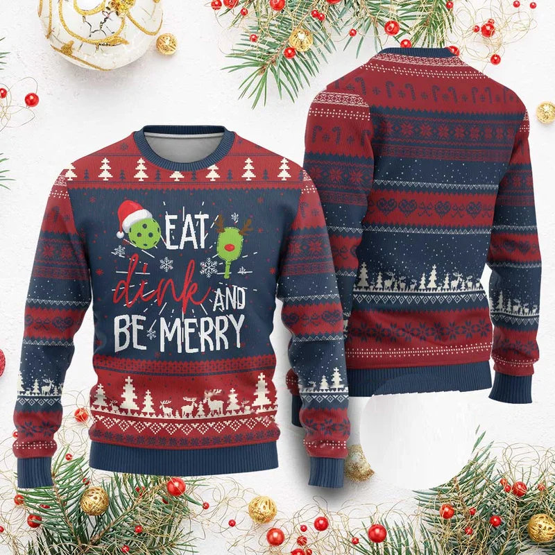 2027 Game Fans Holiday Sweaters with Sport Inspired Prints An Ugly Christmas Sweater for Festive Gatherings and Winter Outfits