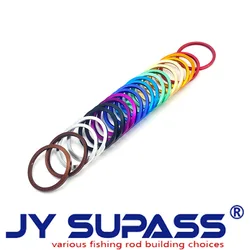 JY SUPASS 5pcs R1 wind check contracted fishing rod building kit trim ring for rod building Fishing Rod aluminum part