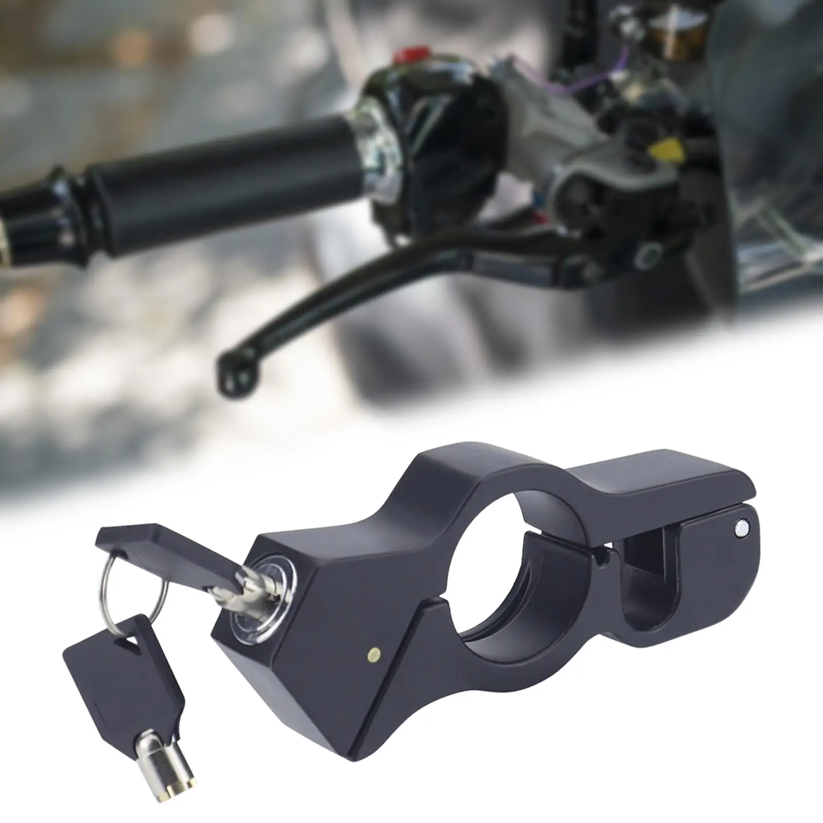 Motorcycle Locking Device Metal Handlebar Throttle Brake Lock Easy Use for Bike Moped Electric Scooter Safety