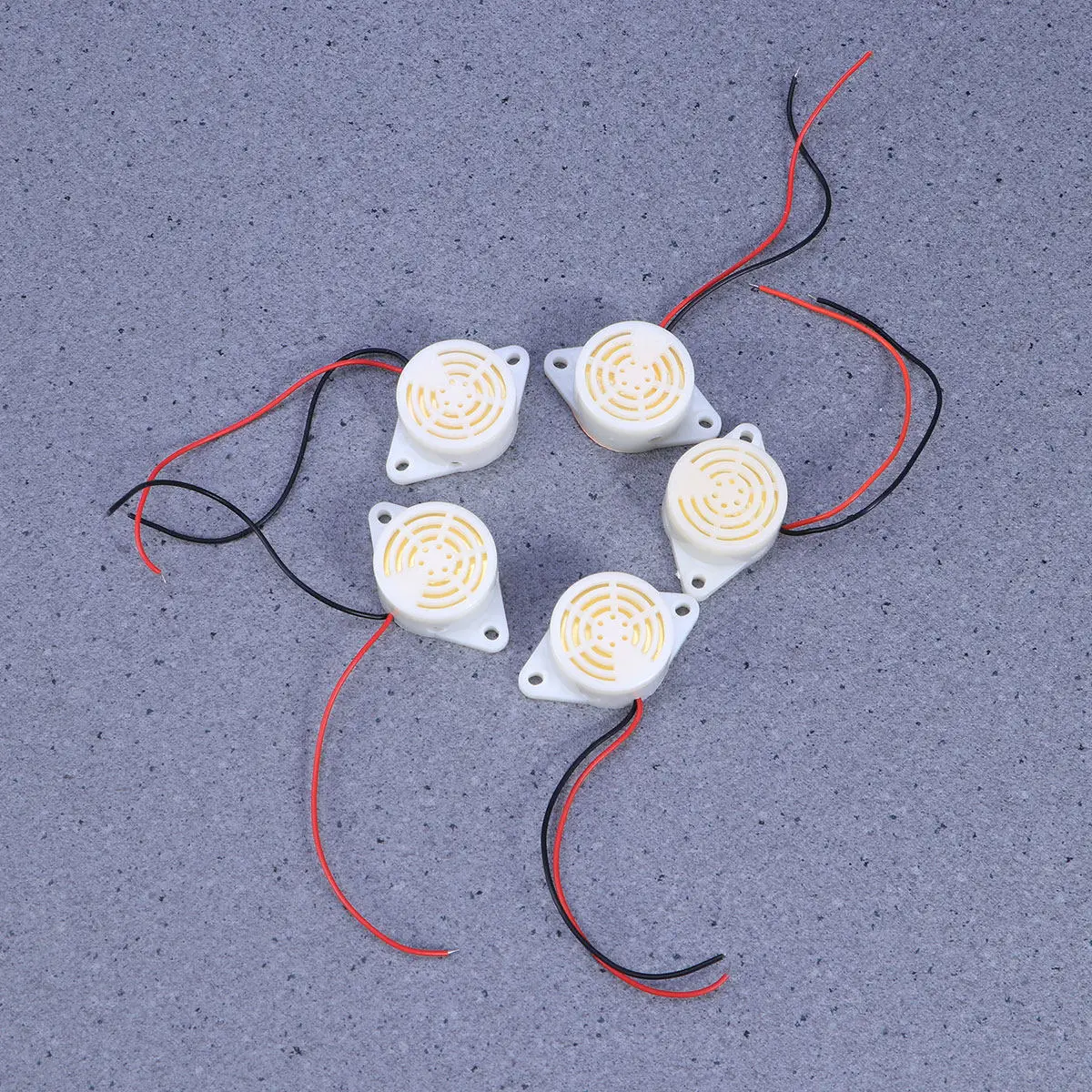 

5Pcs Alarm Buzzer Industrial -24V Electronic Enclosed Sound Buzzer 90Db Low Power Consumption High Voice Beeper