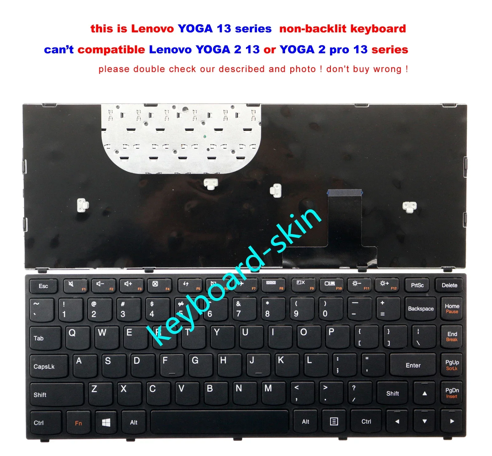 New US Keyboard for Lenovo IdeaPad Yoga 13 Yoga13 Yoga13-IFI Yoga13-ISE V127920FS1 25202897 9Z.N7GPN.P01 25202908 13.3 