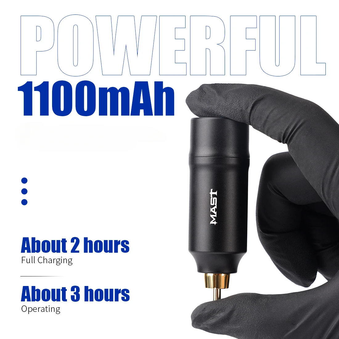 Mast Tattoo T2 Mini RCA Connector Wireless Rechargeable Permanent Fast Charge Battery Power Supply Device Adapter Makeup Pen