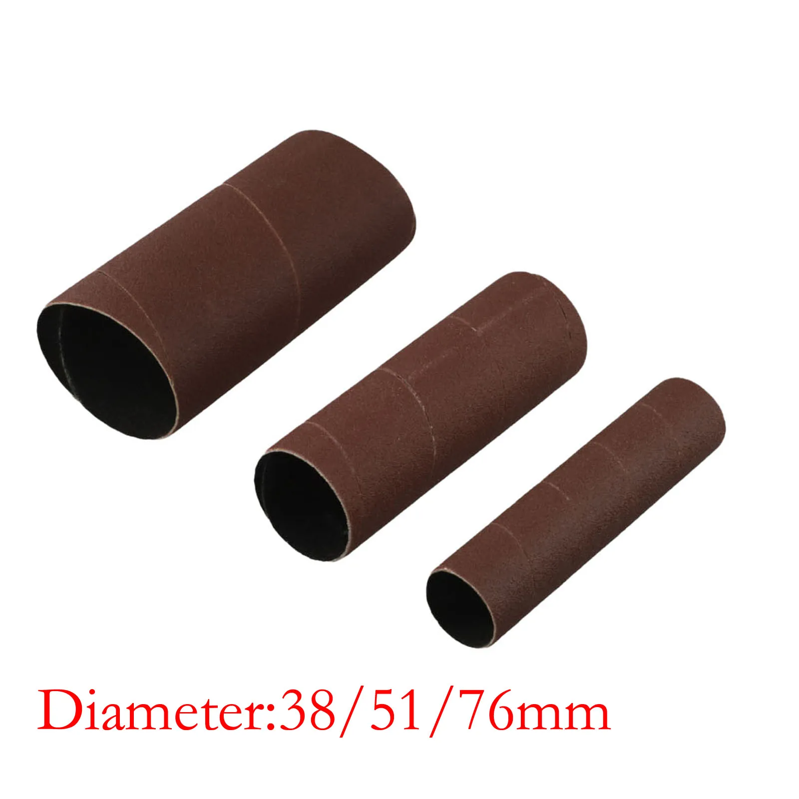 1PC 115mm 38/51/76mm Sanding Drum Sleeves Sanding Paper Drum Polishing Tools 80/150/240 Grit Spindle Sanding Sleeves