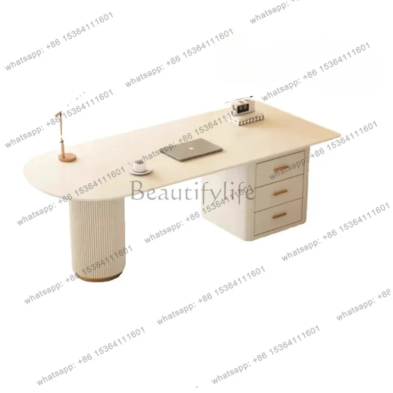 

zj Drawers Storage Office Desk Modern Writing Luxury Workstation Office Desk Conference White Mesa De Escritorio Room Furniture