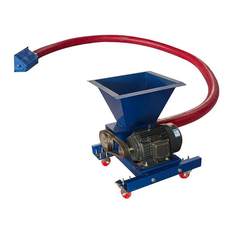 Hopper Type Flexible Hose Grain Suction Electric Spiral Grain Conveying Apparatus Portable Grain Feeding Bagging Transport