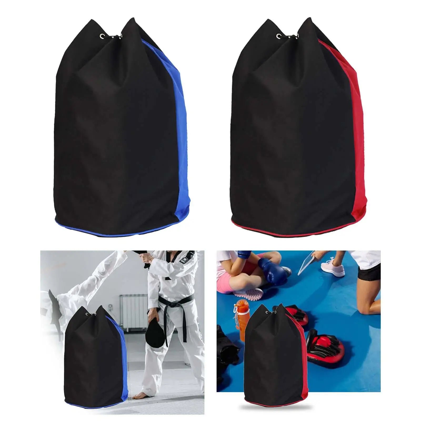 Taekwondo Bag Fighting Daypack Kick Boxing Sanda Drawstring Backpack for Mountaineering Holiday Outdoor Sports Exercise Swimming