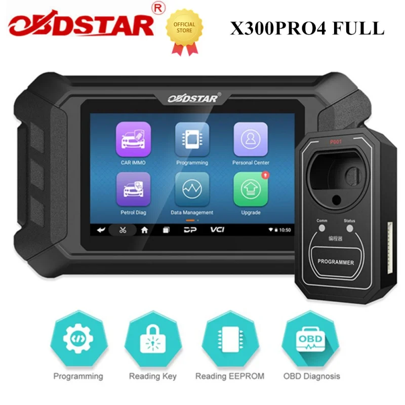 

OBDSTAR X300 Pro4 KEY MASTER 5 Full Auto Programmer Full IMMO System the Same IMMO Function as X300 DP Plus