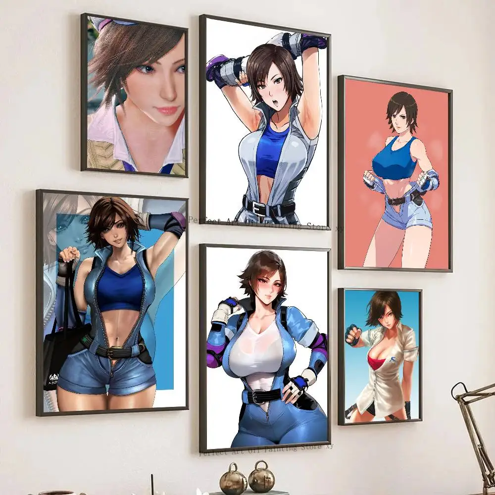 Asuka Kazana Anime T-Tekken 8 Posters Living Room Bar Cafe Quality Canvas Vintage Style Comics Painting Art Home Wall Decor
