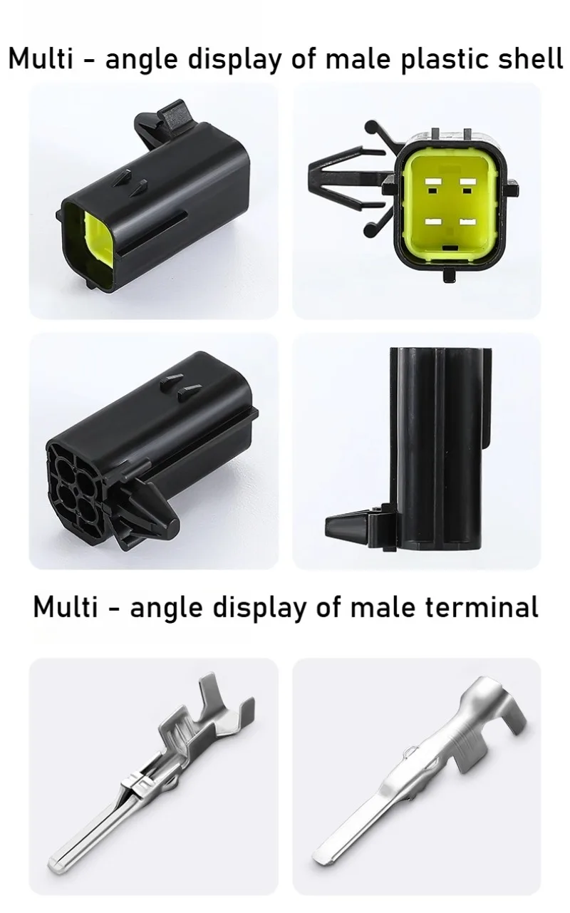 Plugue automotivo do conector do sensor de oxigênio DJ70416YB-1.8-11/21, conector impermeável 174257-2