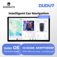 DUDUAUTO DUDU7 14.6-Inch Android 13 Car Radio Multimedia Video Player 12G+512G Wireless Carplay AUTO UIS7870 WiFi 4G DSP DTS
