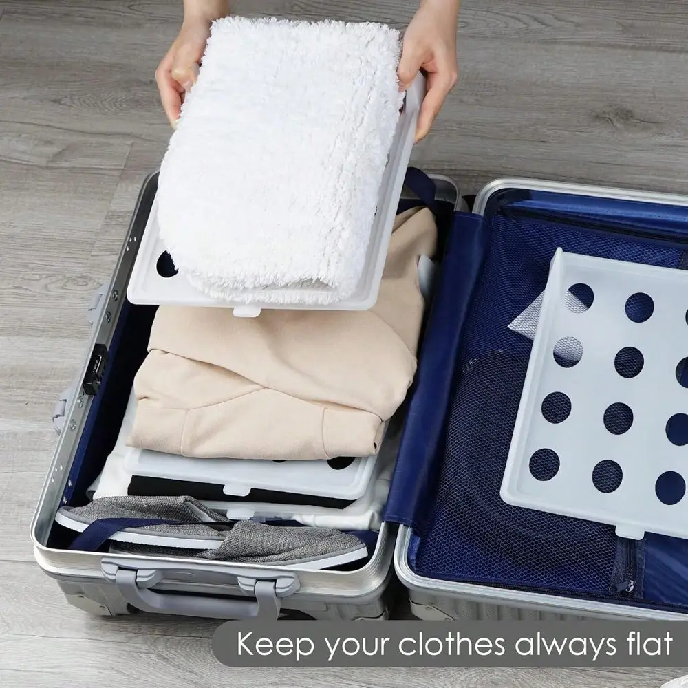 Pack T Shirt Organizer Closet Organizer Clothing Trays, Folding Clothes Board Stackable, Shirt Receipt Board Organizer