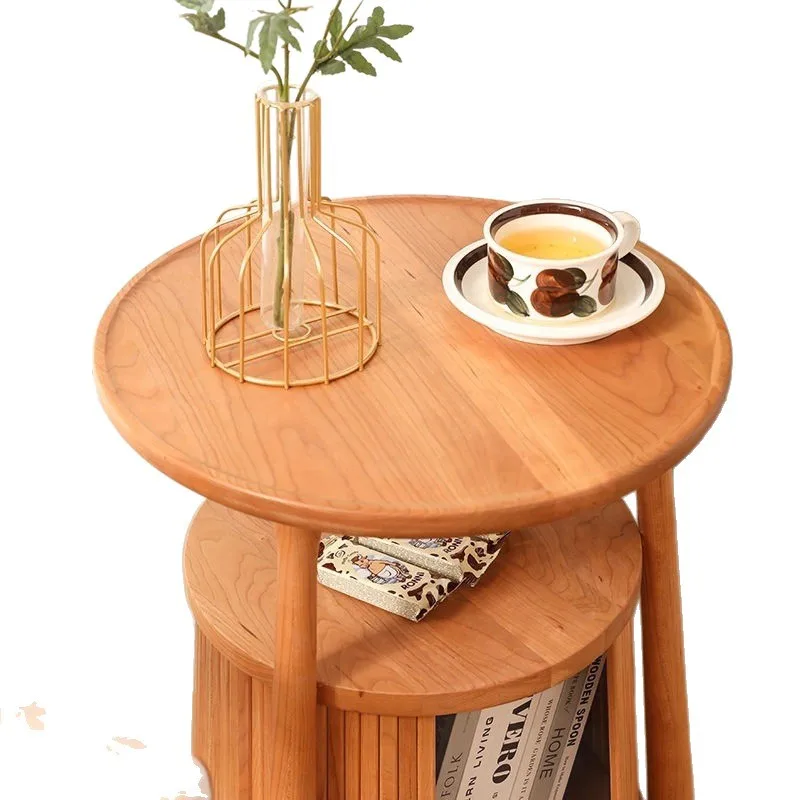 Solid wood Nordic cat-person dual-purpose small tea table four seasons universal small apartment cat house