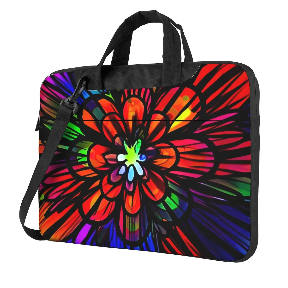 Colorful Floral Laptop Bag Sleeve Hawaiian Flower Power Notebook Pouch 13 14 15 Travel For Macbook Air Pro Asus Computer Case