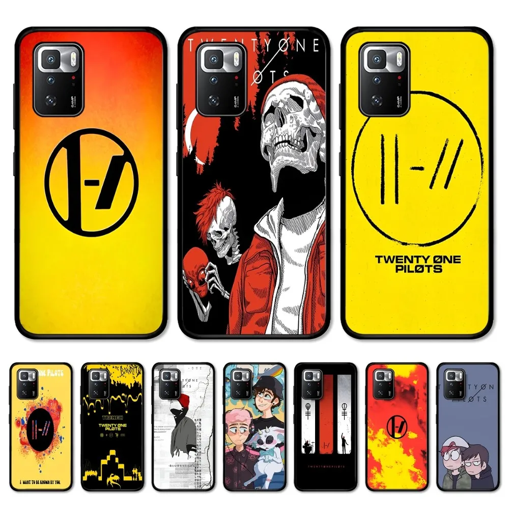 T-Twenty One Pilots Phone Case For Redmi 5 6 7 8 9 10 Plus Pro 6 7 8 9 A GO K20 K30 K40 Pro Plus F3 Fundas