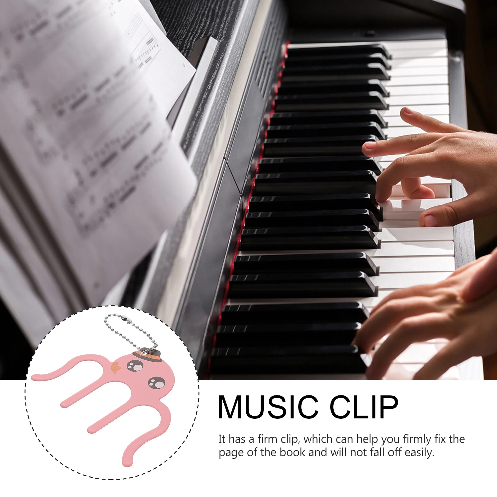 

Piano Score Holder Metal Music Sheet Clip For Long-Lasting Use Sheet Music Holder Reading Organizer Accessory Instrument