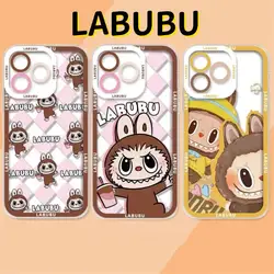 Nuova custodia per telefono Labubu per IPhone 15 Pro Max 14 11 12 13 Mini XR XS 7 8 6 6S Plus SE 2020 2022 Cover posteriore protettiva in TPU morbido