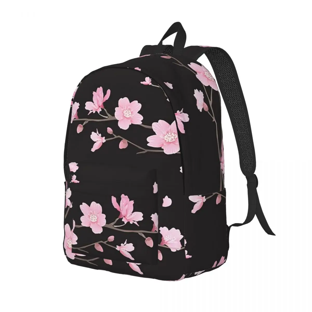 Cherry Blossom Flower Plant Student Backpack School Bag Hiking Travel Daypack for Men Women Fashion Bookbag Shoulder Bags