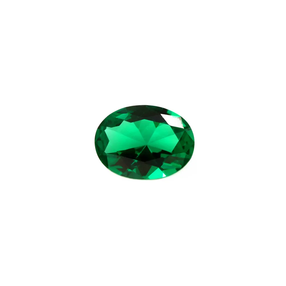 

Emerald Oval Cut Gemstone Egg Shape Faceted Emerald Gem Rich Green Emerald Multiple Sizes to Choose
