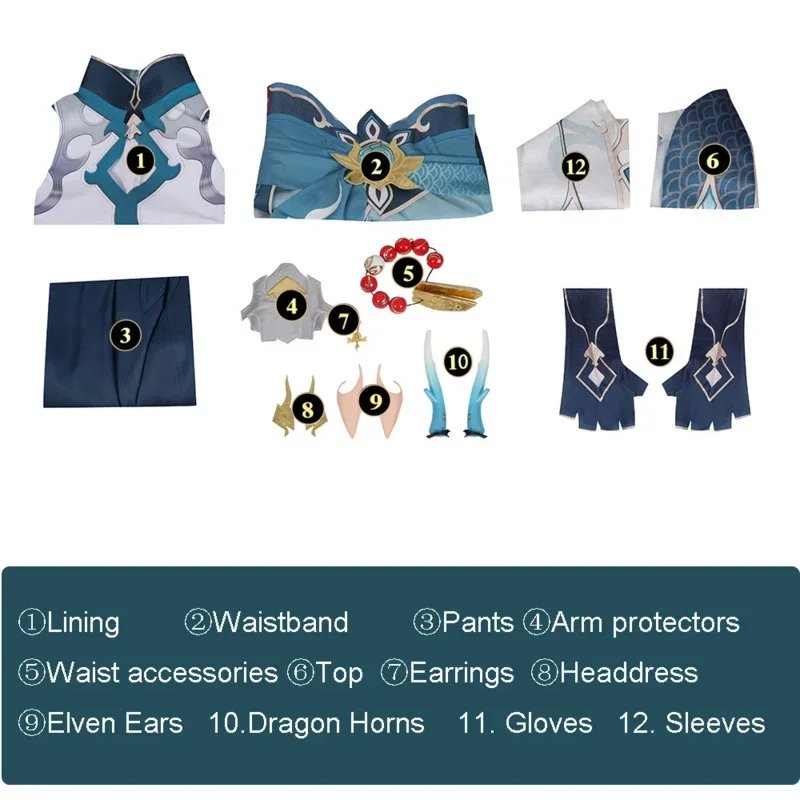 EE01 دان هنغ المقلد Lunae تأثيري حلي هونكاي ستار السكك الحديدية 5 نجوم موحدة شعر مستعار التنين القرن أغطية الرأس Astral اكسبرس حفلة m & 0Ww