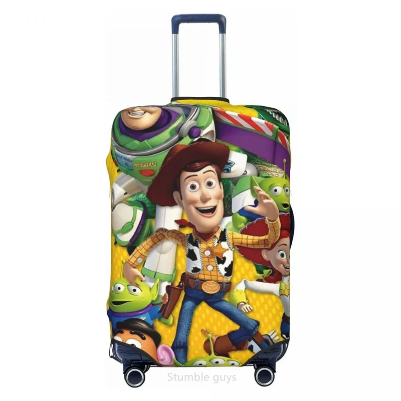

Премиальный прочный чехол для багажа с принтом игрушек, эластичный, подходит для чемоданов 18-32 дюймов, пыленепроницаемый, устойчивый к царапинам, моющийся, для путешествий
