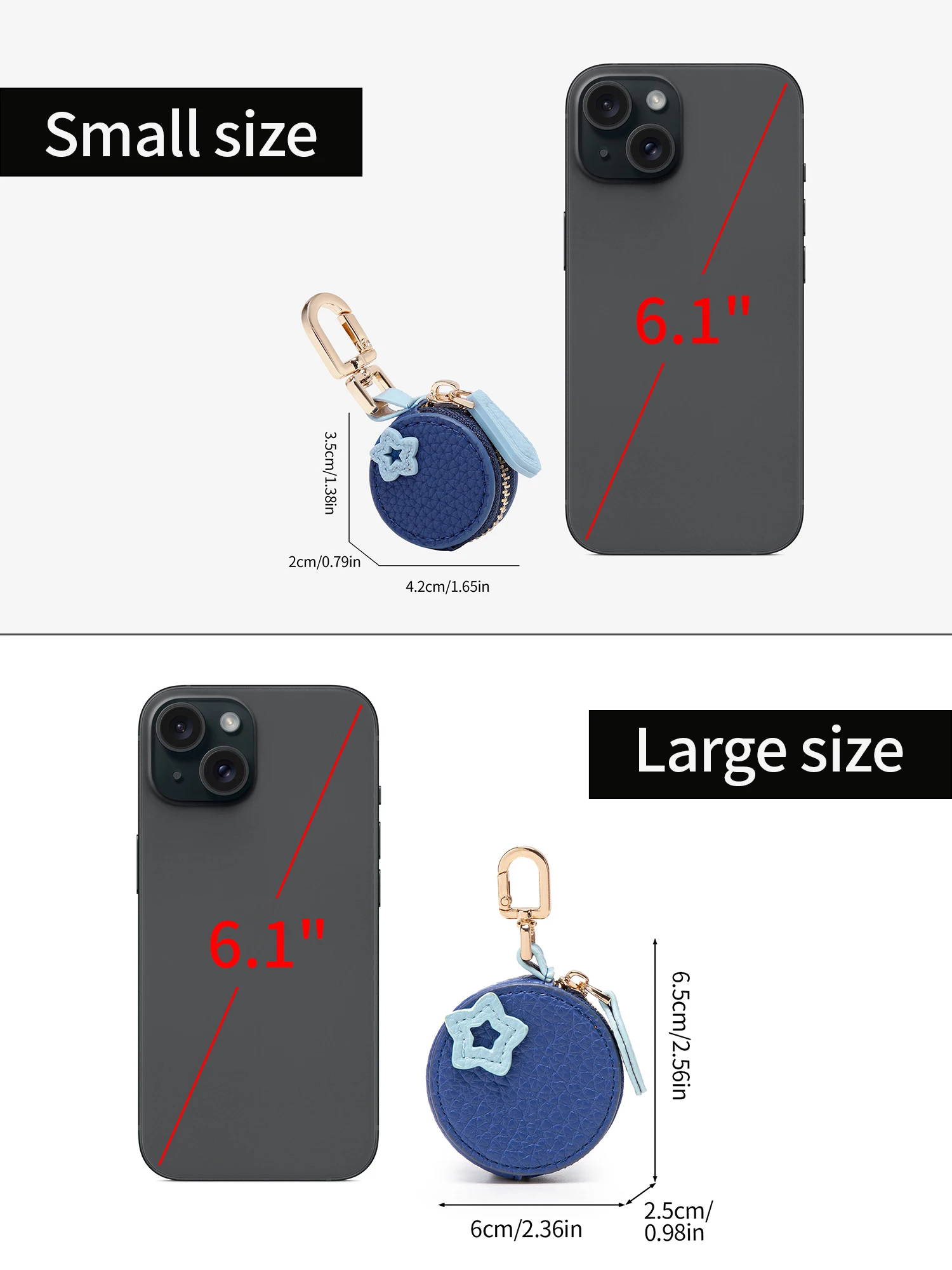 Modischer Persönlichkeits-Fruchtanhänger in Kirschform, Mini-Münzbörse, Niedlicher Schlüsselanhänger, PU-Leder-Taschenanhänger, Kleine Tasche, Geschenk für Mädchen – Detail 22