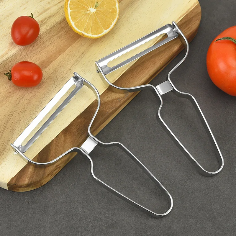 Schäler Gemüse Obst Edelstahl Messer Kohl Reiben Salat Kartoffel Slicer Küche Zubehör Kochen Werkzeuge Breiten Mund – Detail 8